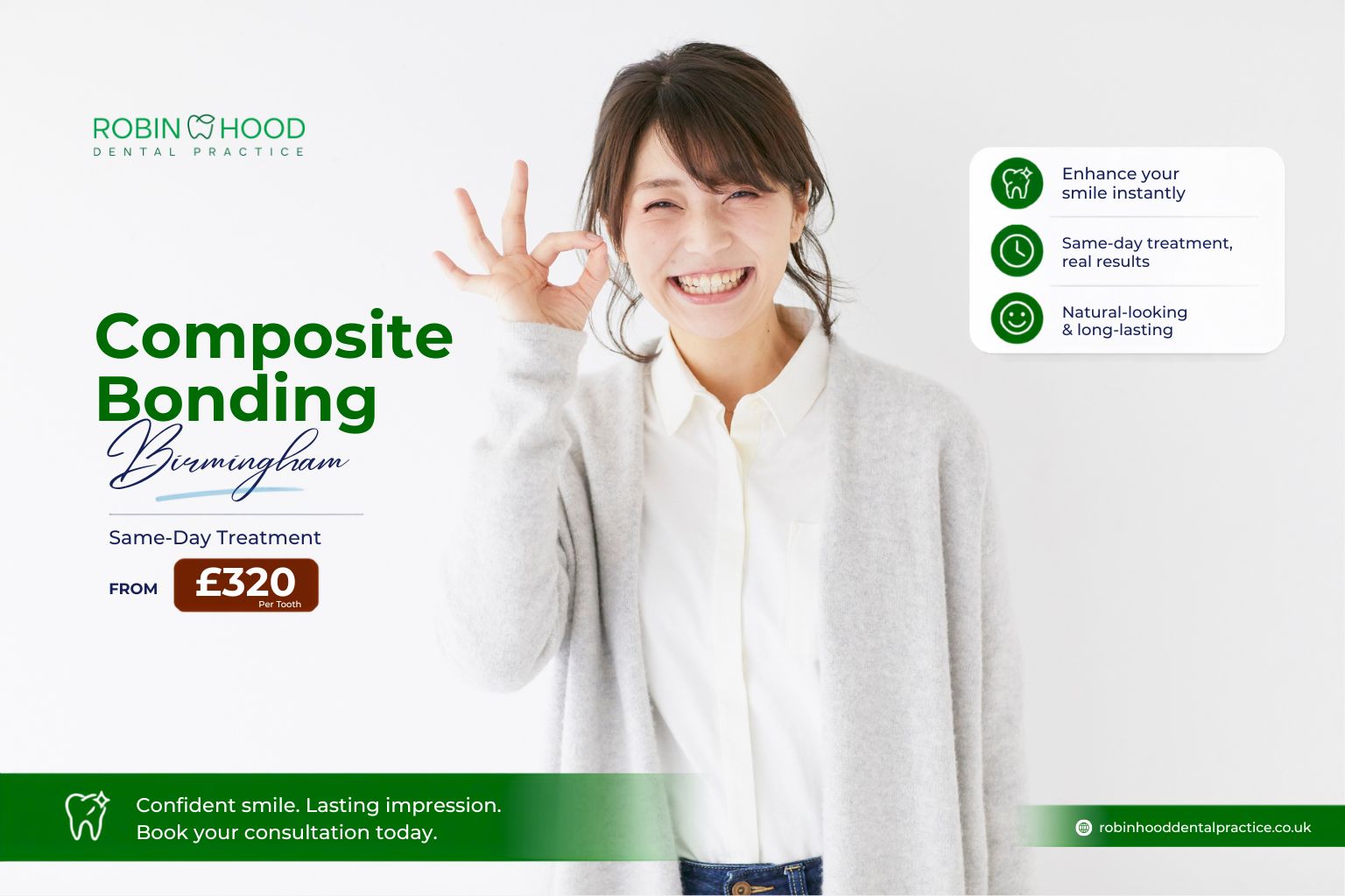 Composite Bonding Birmingham: Same-Day Smile Transformation from £320