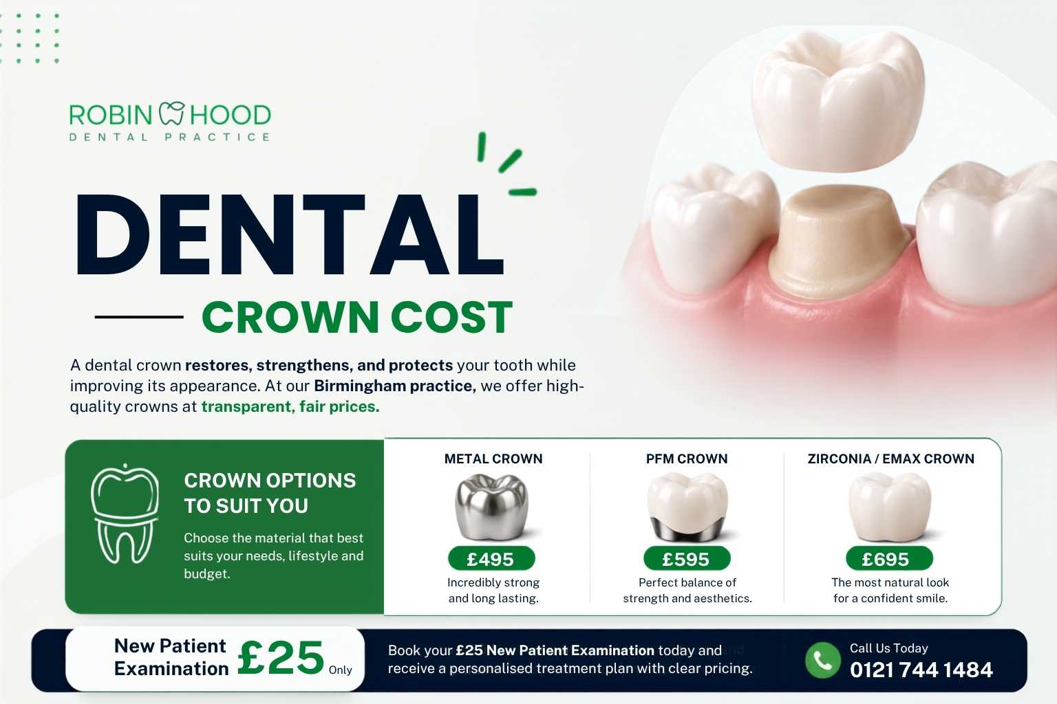 Dental Crown Cost UK: The Full 2026 Price Breakdown (Birmingham Practice)